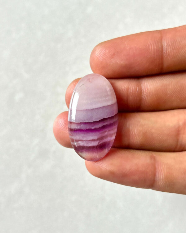 33mm Natural Rainbow Fluorite Gemstone Cabochon