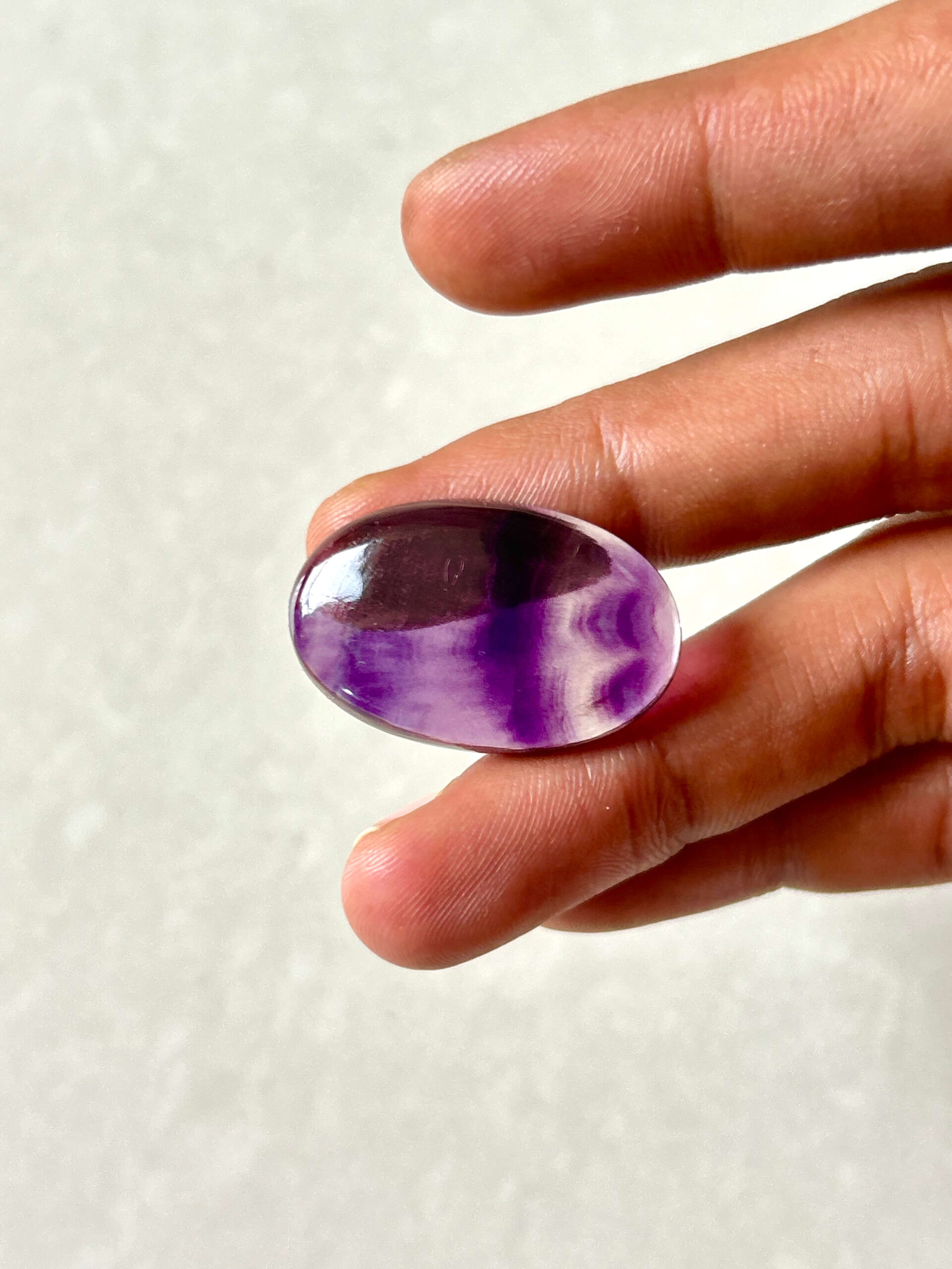 Natural Rainbow Fluorite Cabochon for Jewelry Making