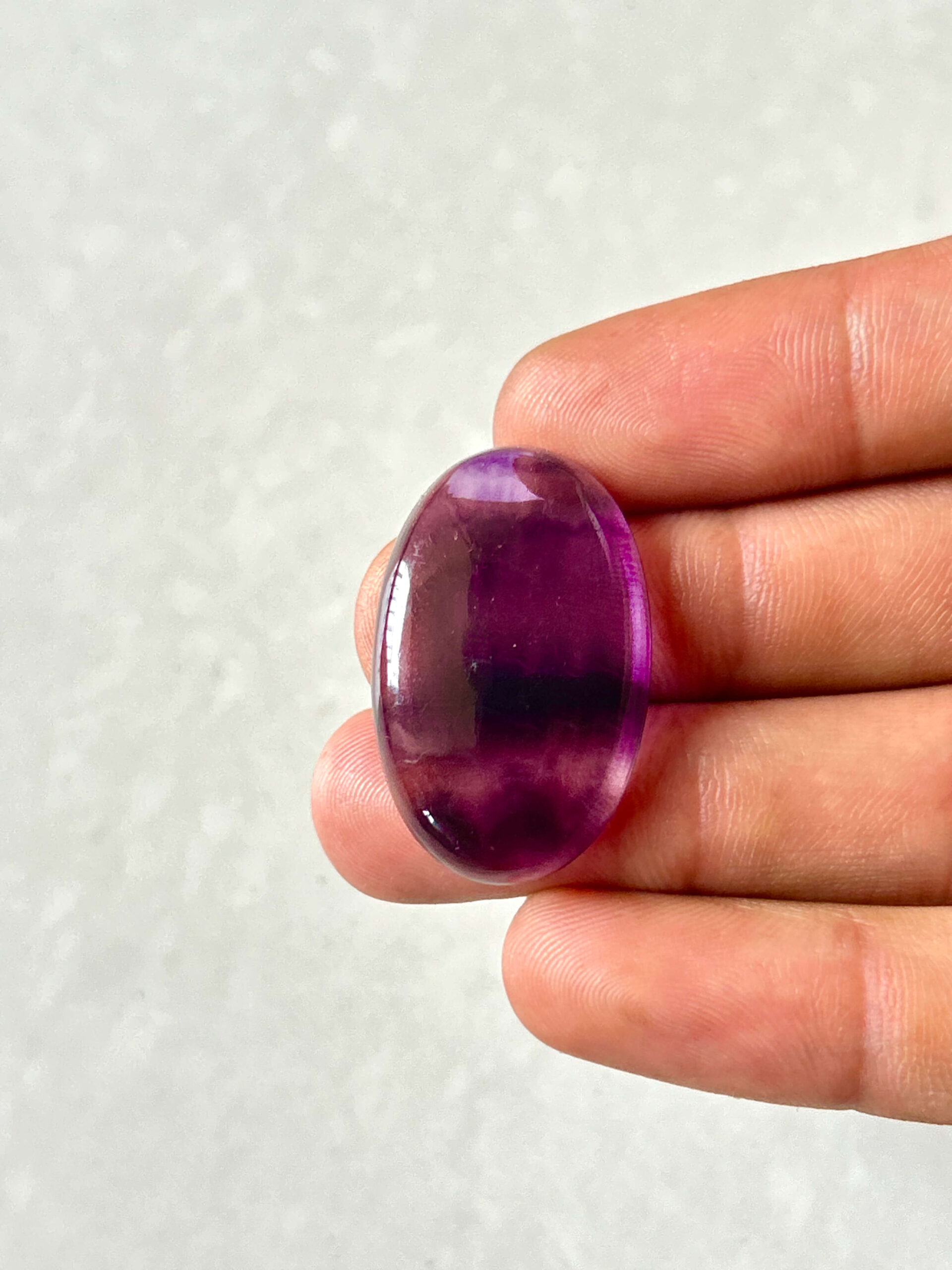 Natural Rainbow Fluorite Cabochon for Jewelry Making - Image 3