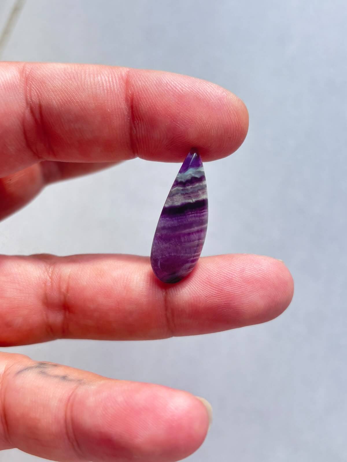 Natural Rainbow Fluorite Gemstone Cabochon - Image 2