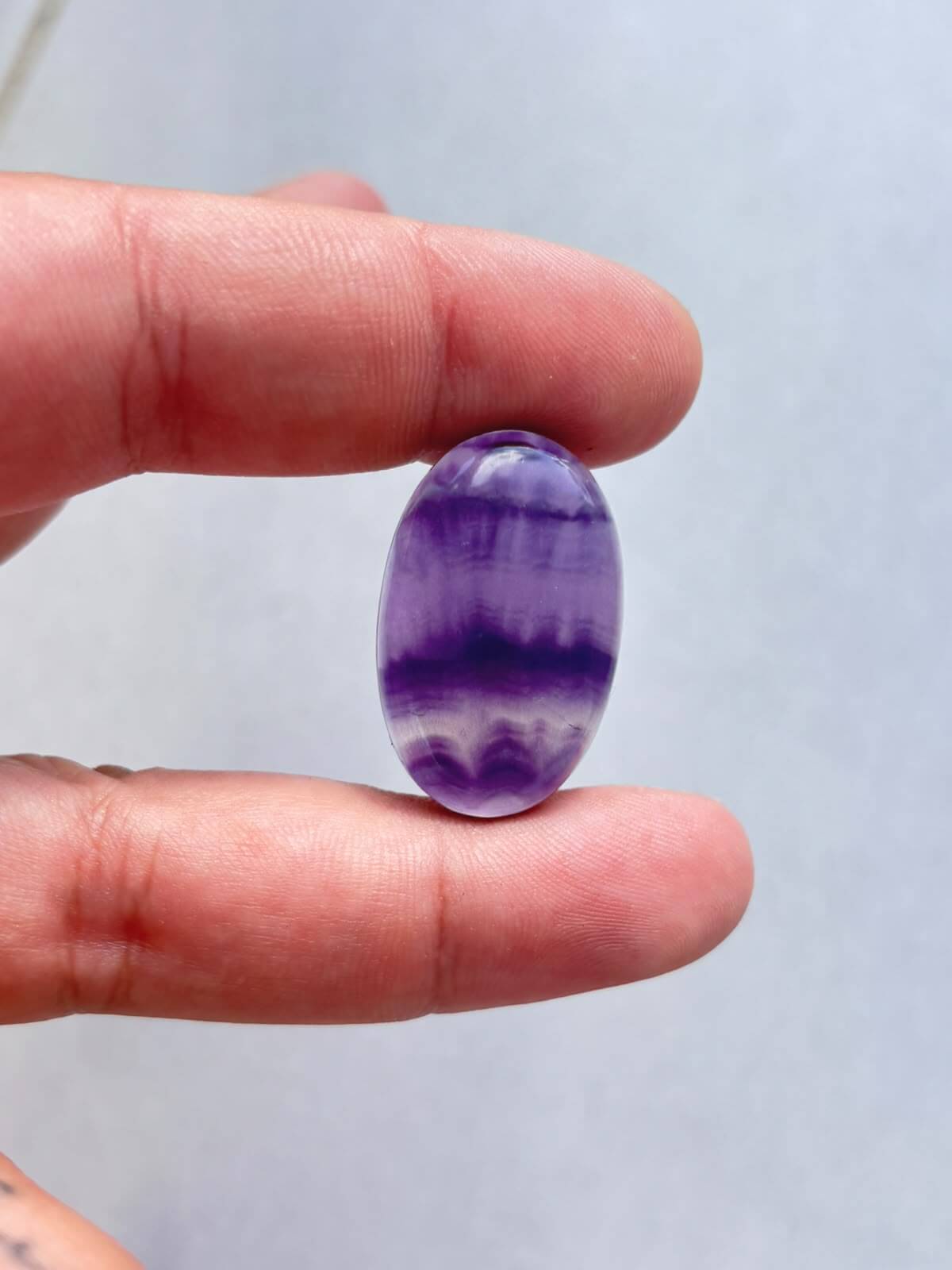 Natural Rainbow Fluorite Cabochon for Jewelry Making - Image 2