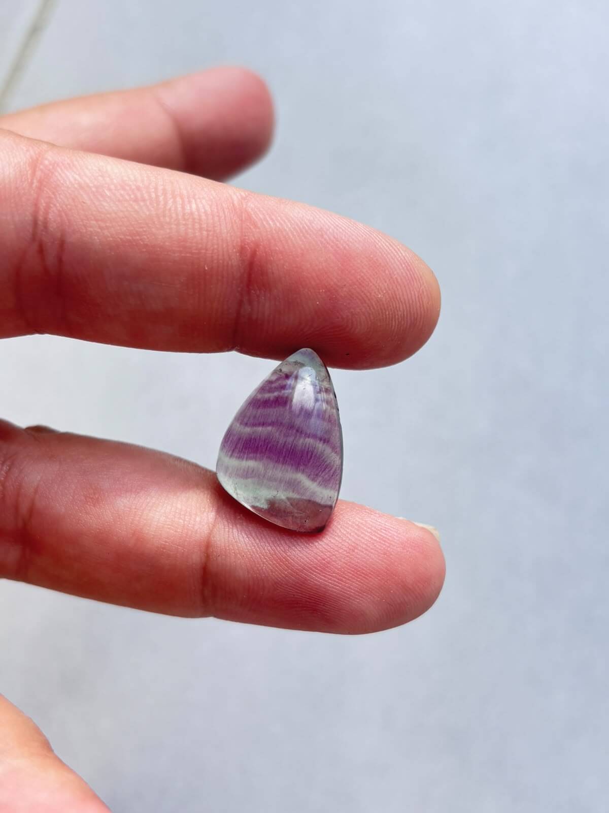 Natural Rainbow Fluorite Stone Cabochon - Image 2