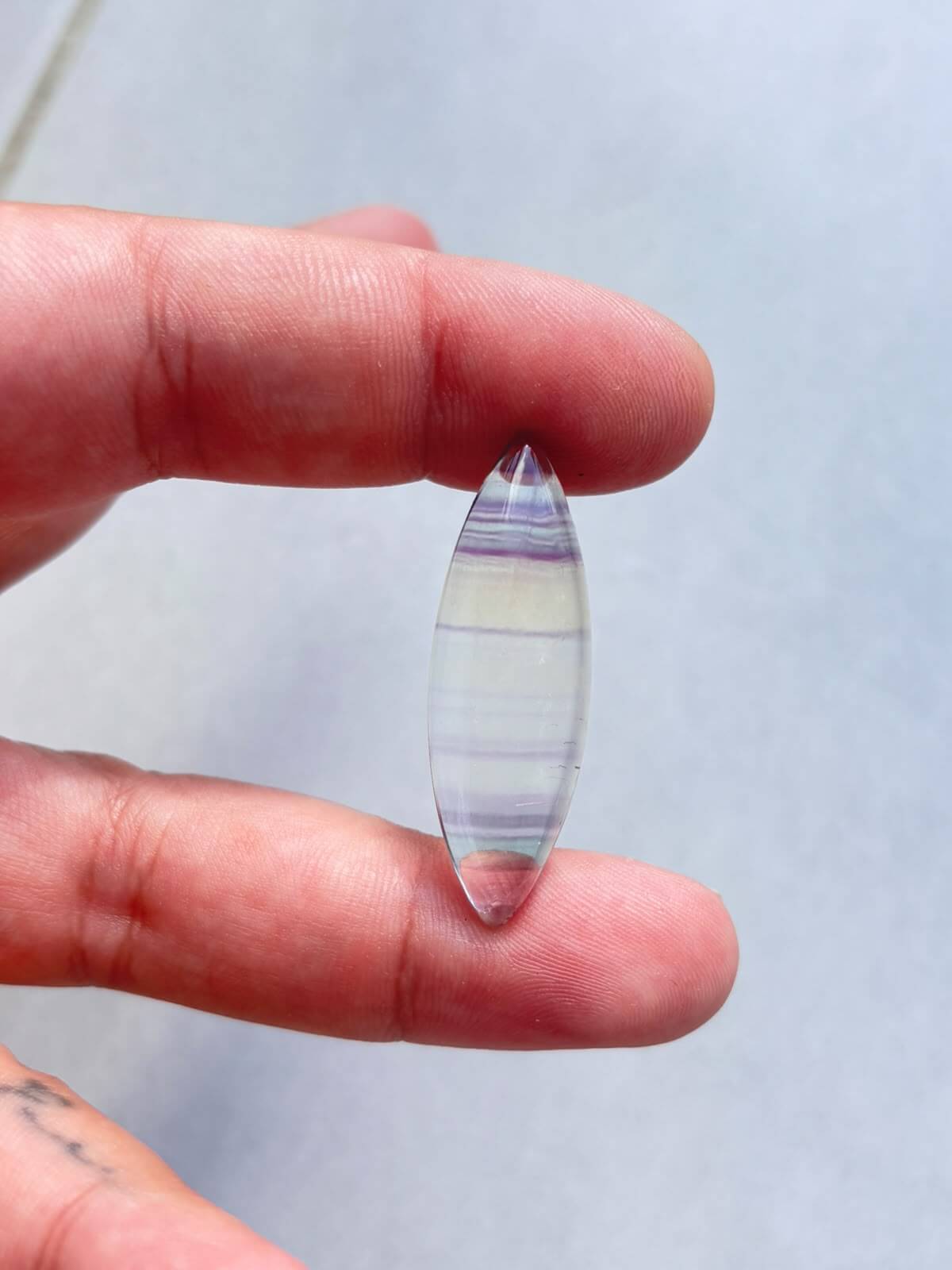 Large Rainbow Fluorite Cabochon – Natural Stone - Image 2