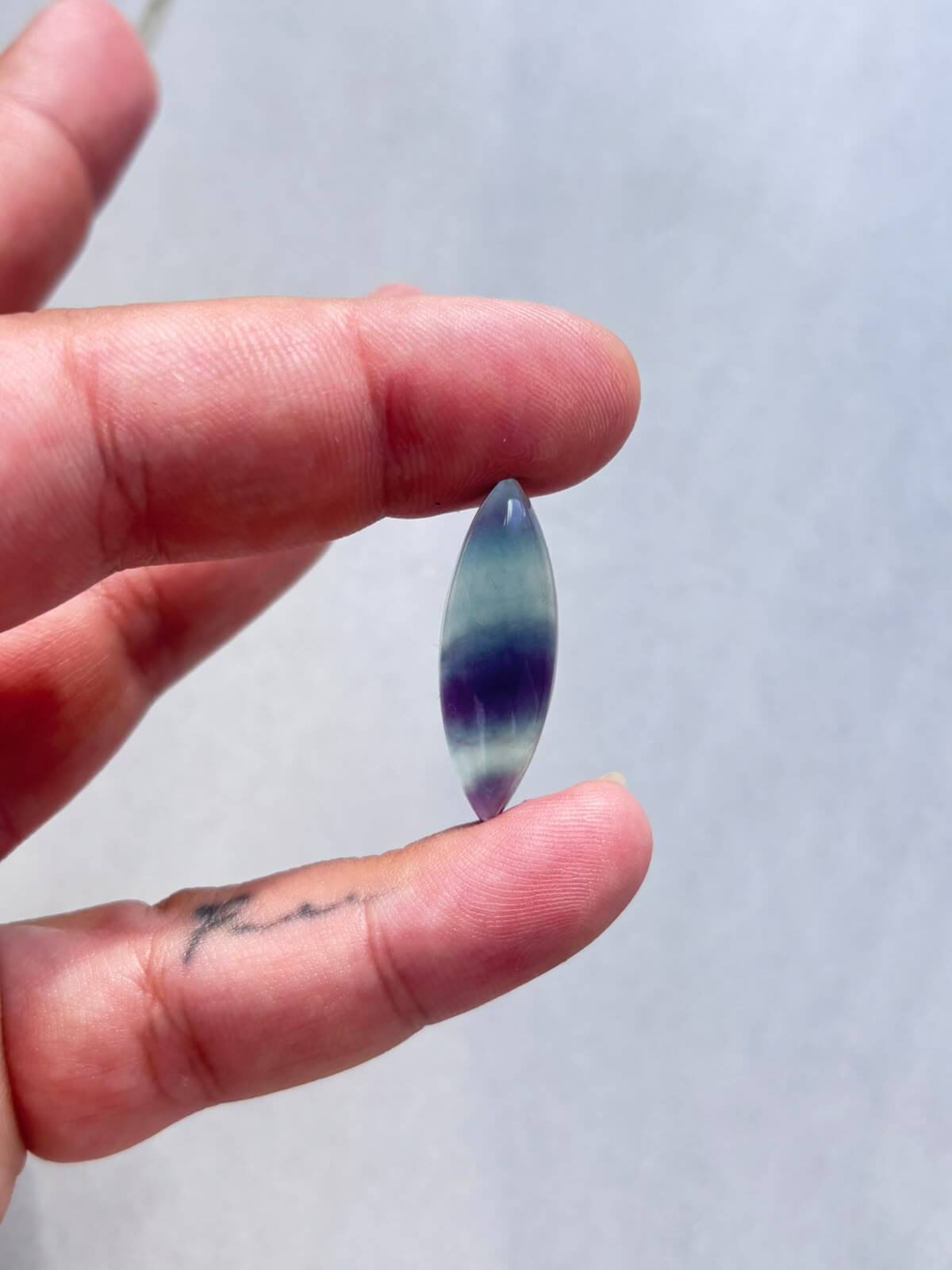 Natural Rainbow Fluorite Cabochon – Unique Stone - Image 2