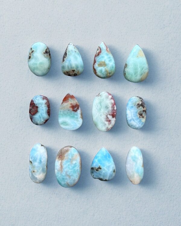 Natural Larimar Cabochon – Choose Your Piece