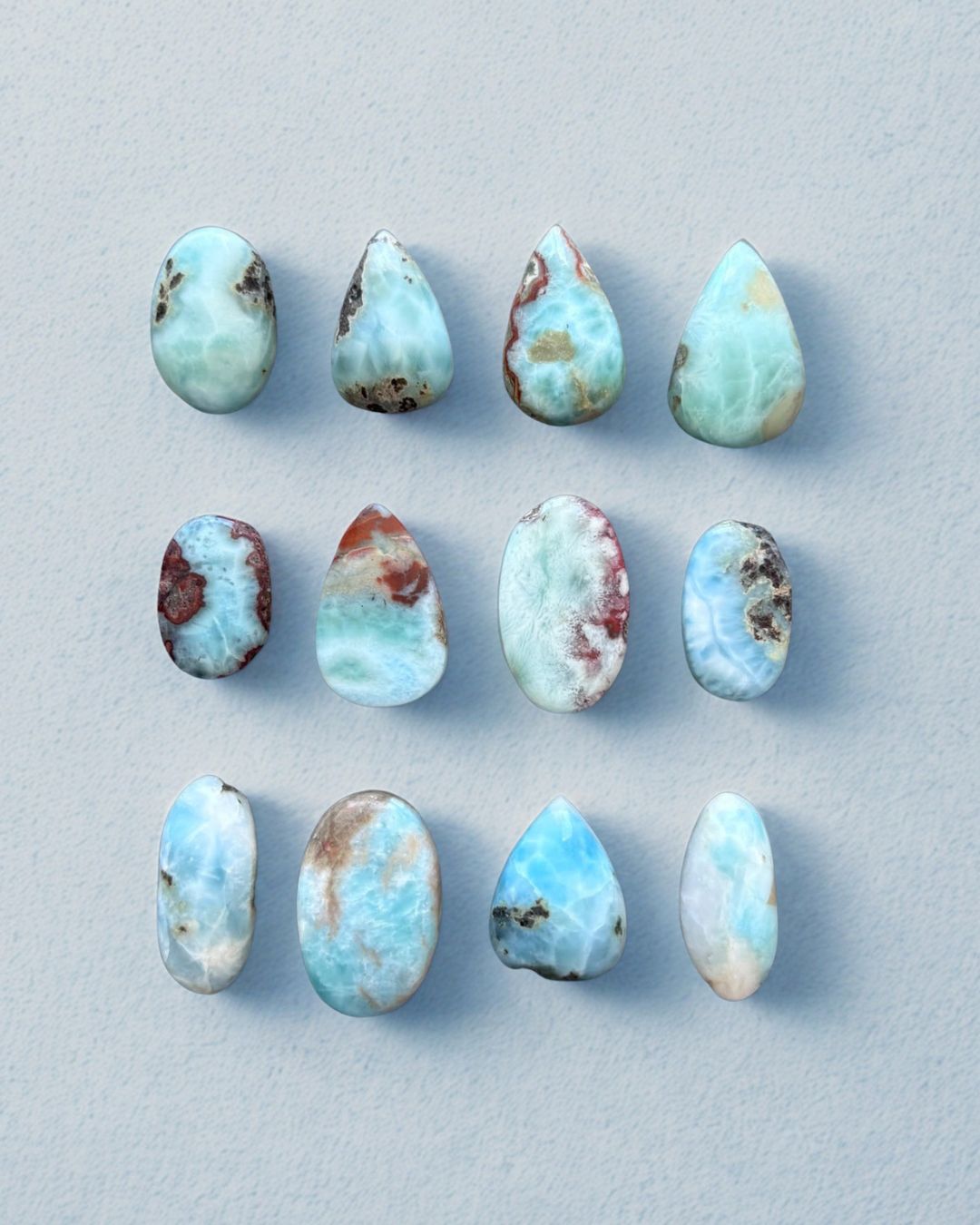 Natural Larimar Cabochon – Choose Your Piece