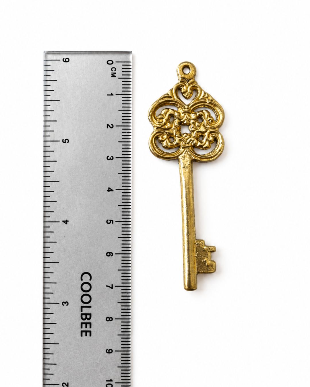 Ethnic Brass Key Pendant – 1 Piece - Image 2