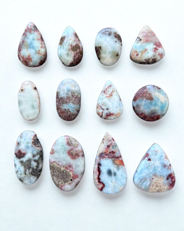 Natural Larimar Cabochon – Choose Your Piece