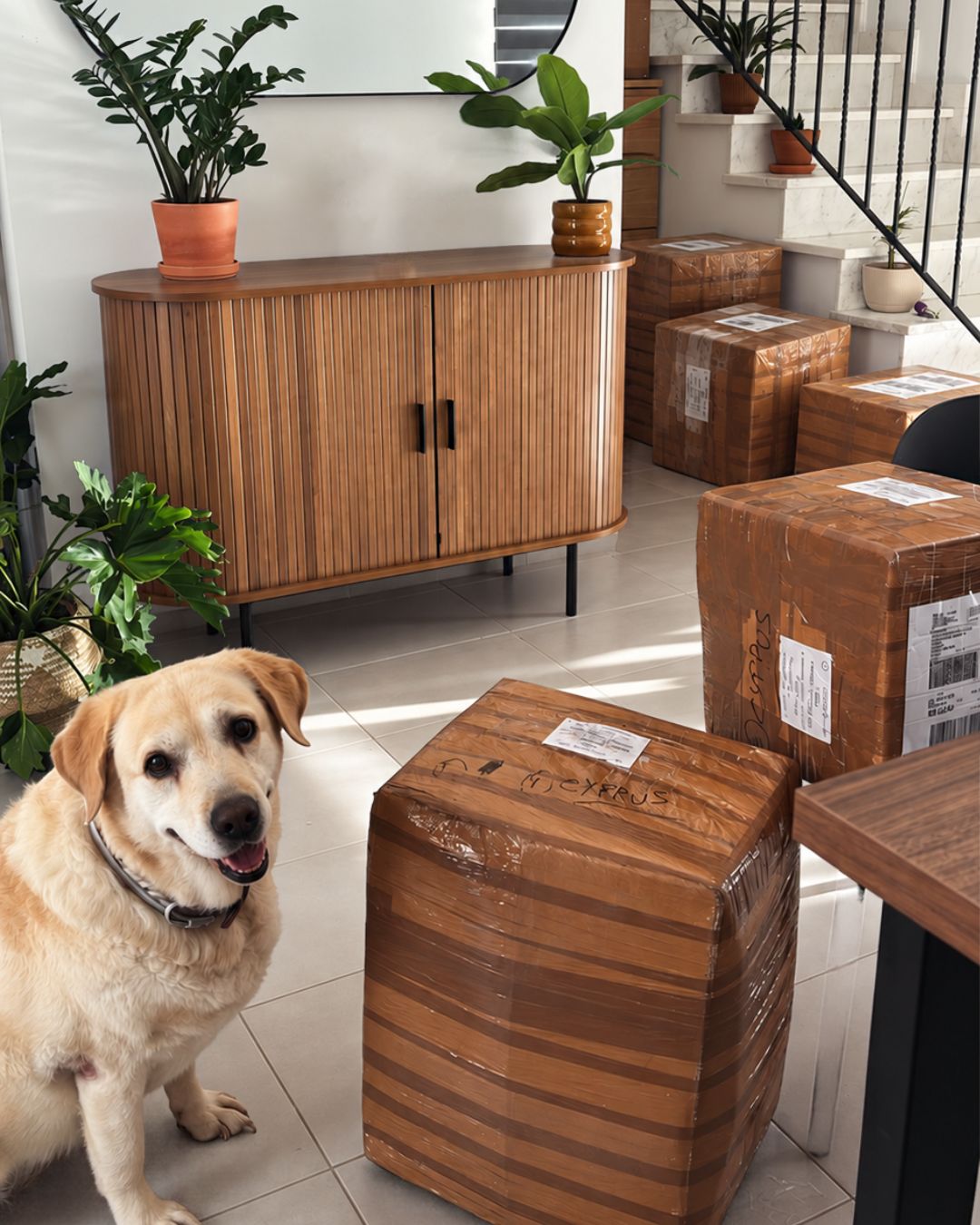 Malka Europe stock and parcels at our Cyprus home
