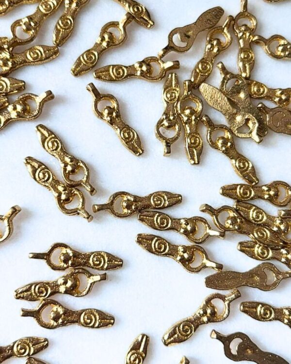 Spiral Goddess Brass Charms – Pack of 5 Pieces
