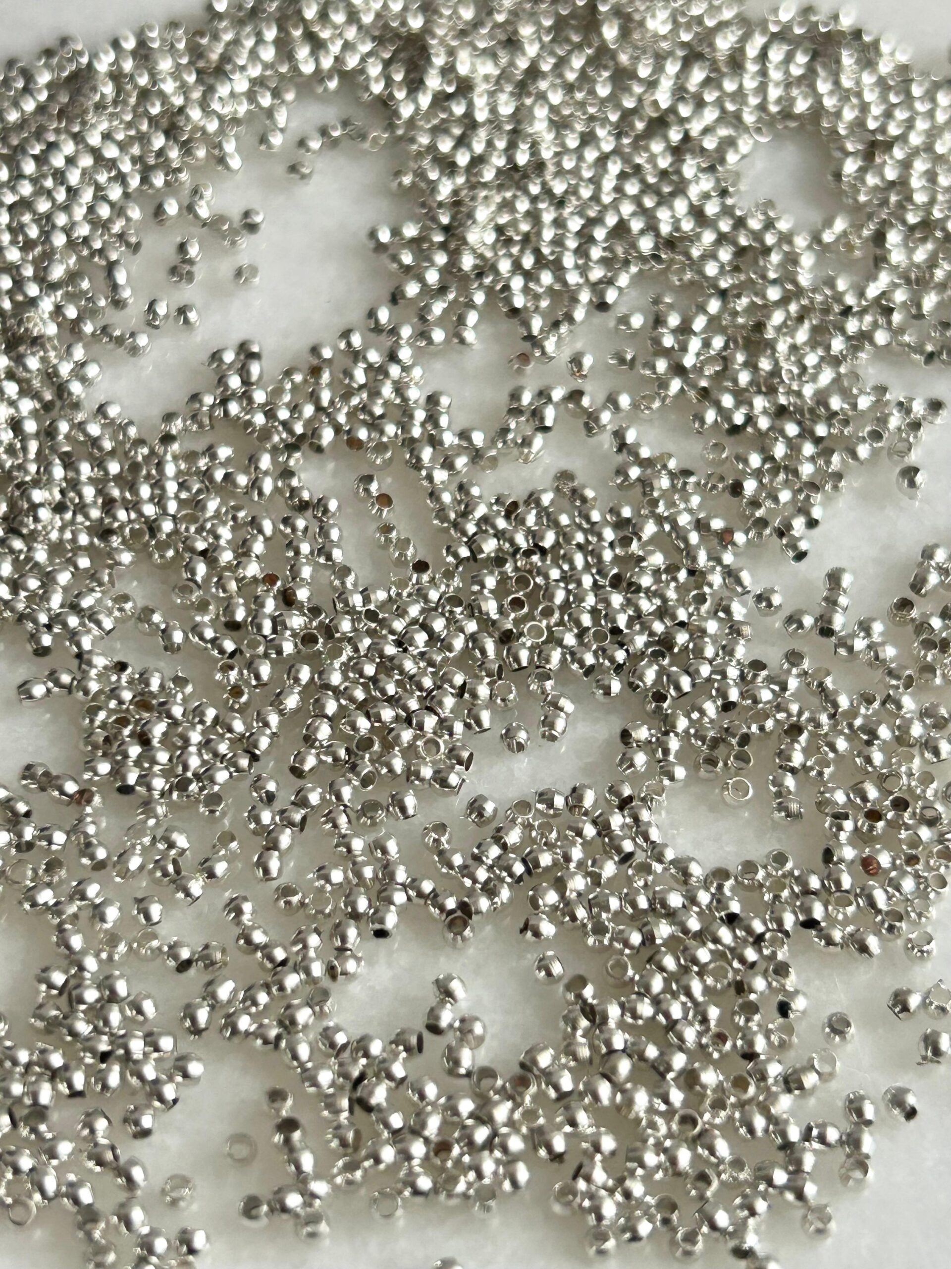 1mm Silver-Filled Round Beads – 20g ≈ 400 Beads - Image 5