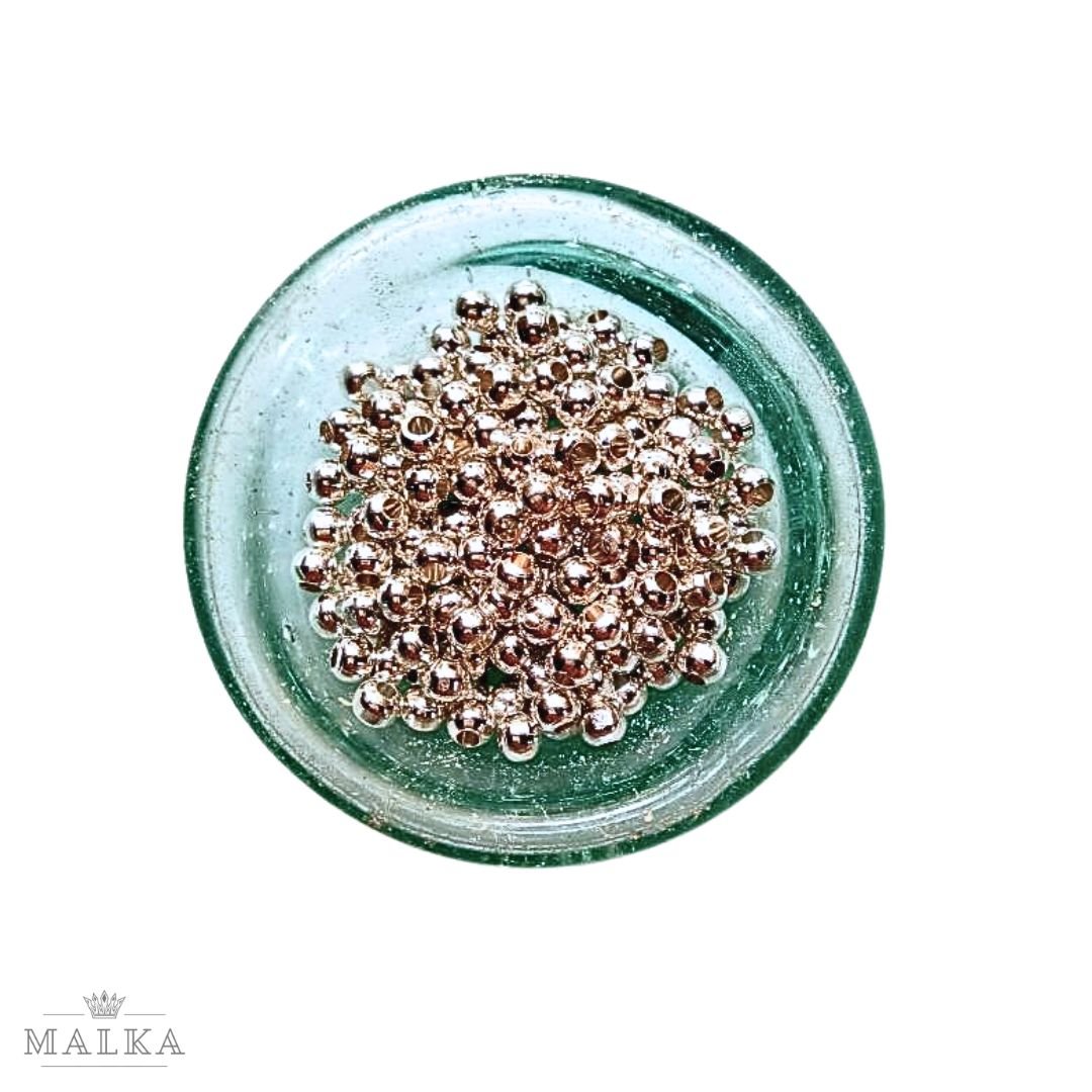 3mm Silver-Filled Round Beads – 20g ≈ 125 Beads - Image 4