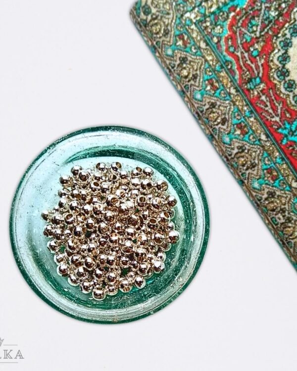 3mm Silver-Filled Round Beads – 20g ≈ 125 Beads