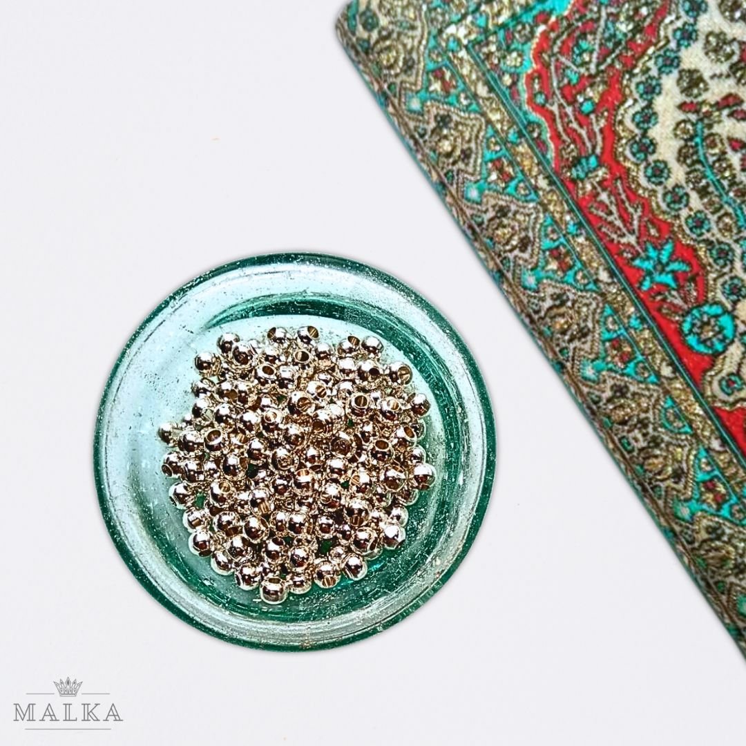 3mm Silver-Filled Round Beads – 20g ≈ 125 Beads
