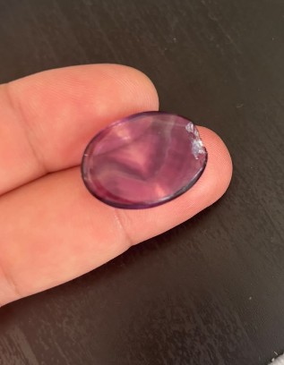 Natural Rainbow Fluorite Cabochon – One of a Kind - Image 3