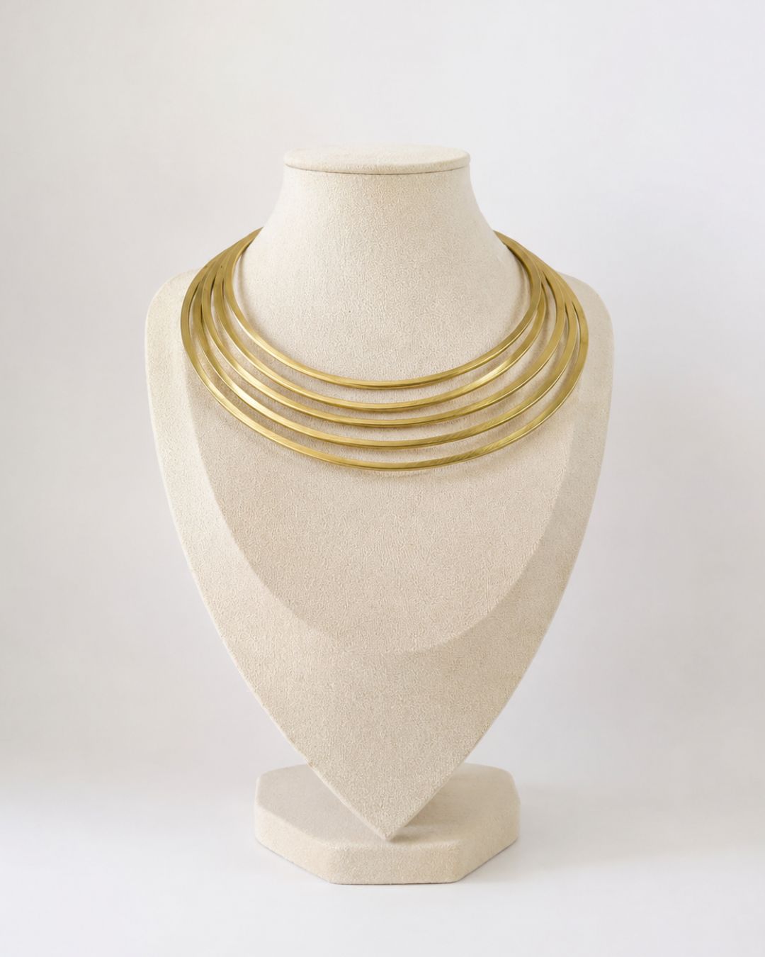 Classic Smooth Layered Brass Choker