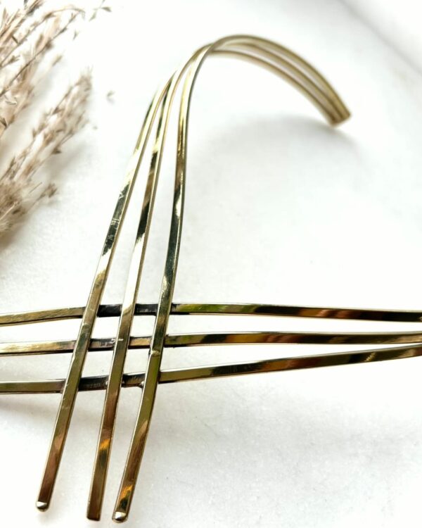 Interwoven Horizon Brass Choker