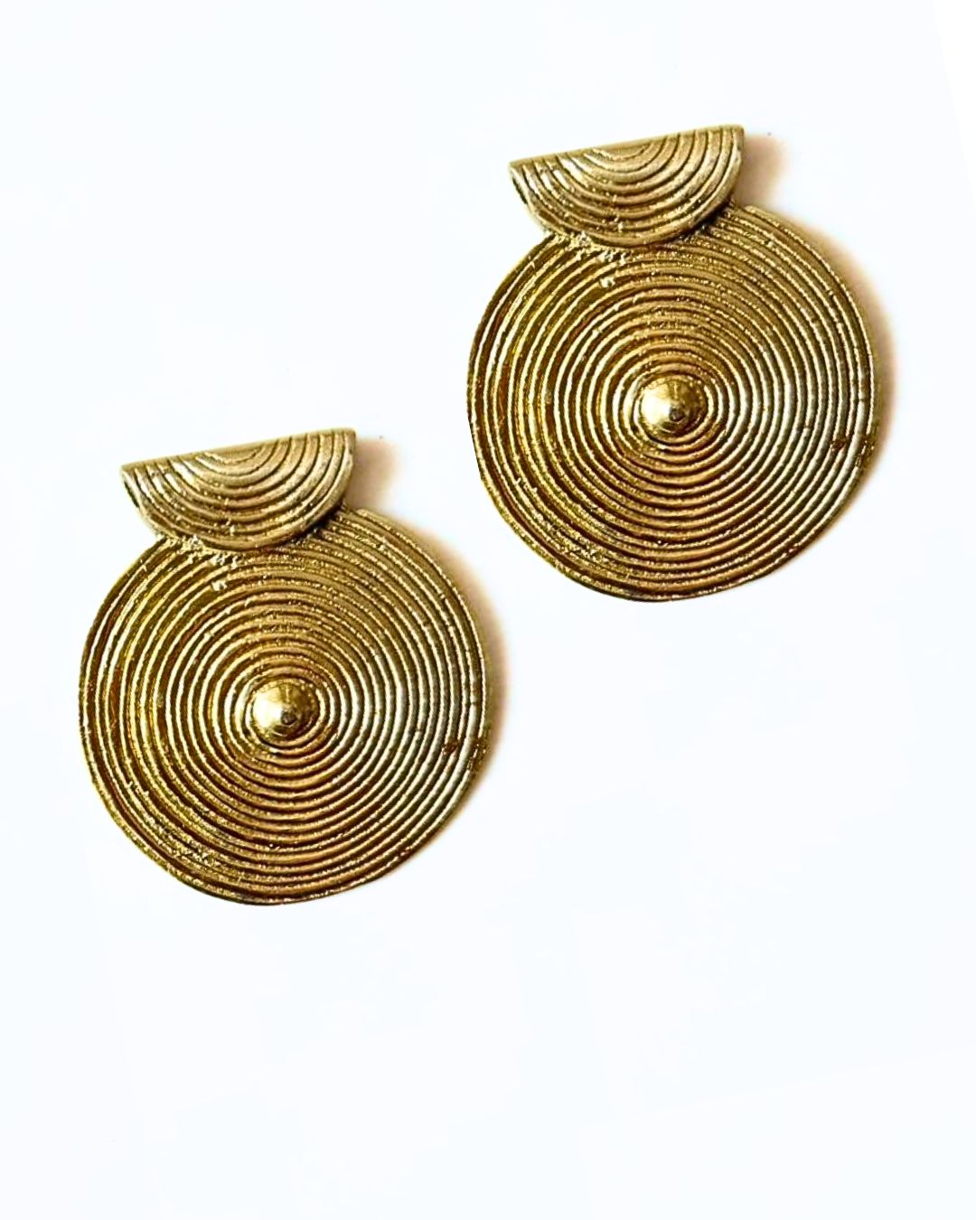 Big Spiral Brass Pendant – 1 Piece - Image 4