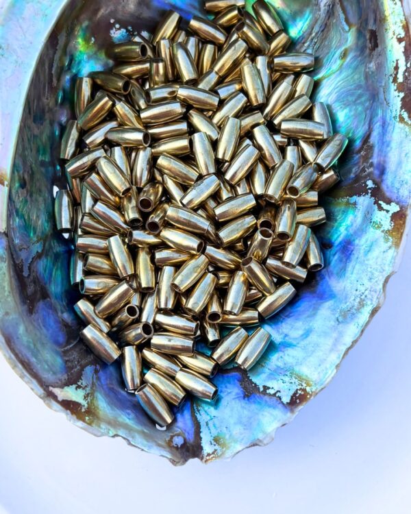 10mm Twisted Tube Brass Beads – 10g