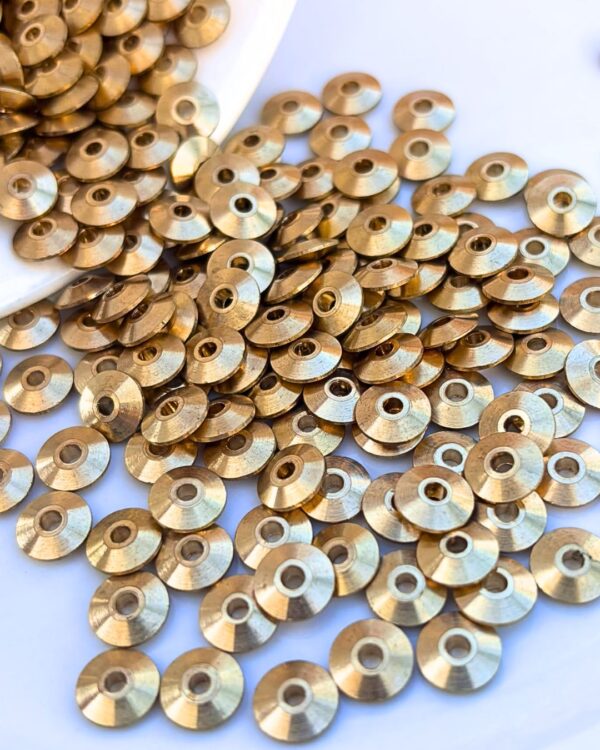 2x9mm Disc Brass Beads – 10g