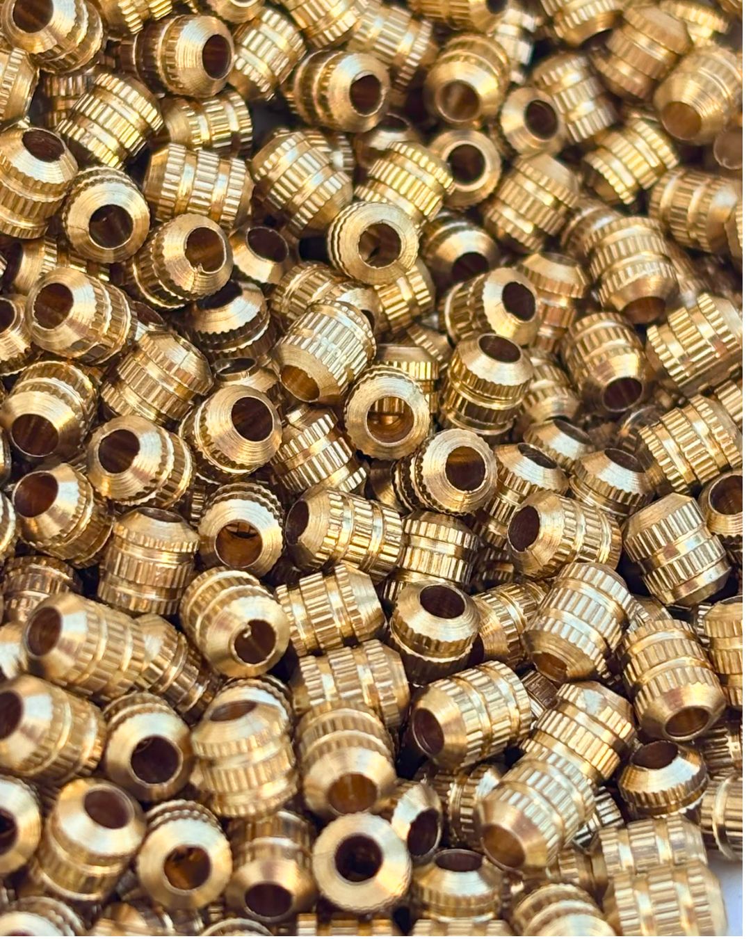 6mm Brass Pipe Beads – 10g - Image 3