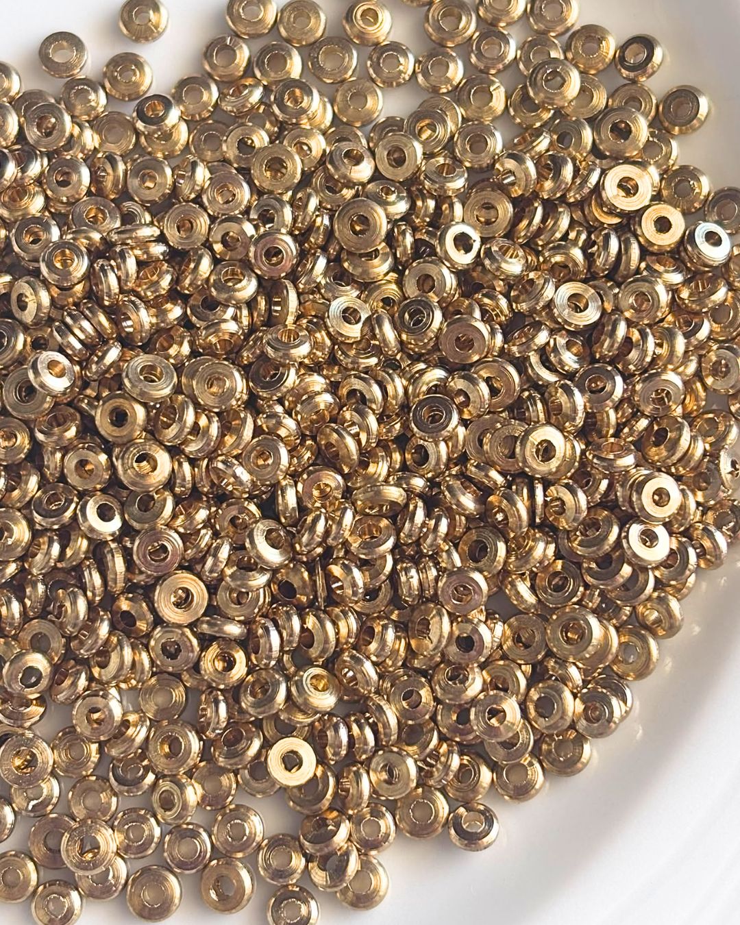 1.5mm Brass tyre Beads – 10g - Image 4