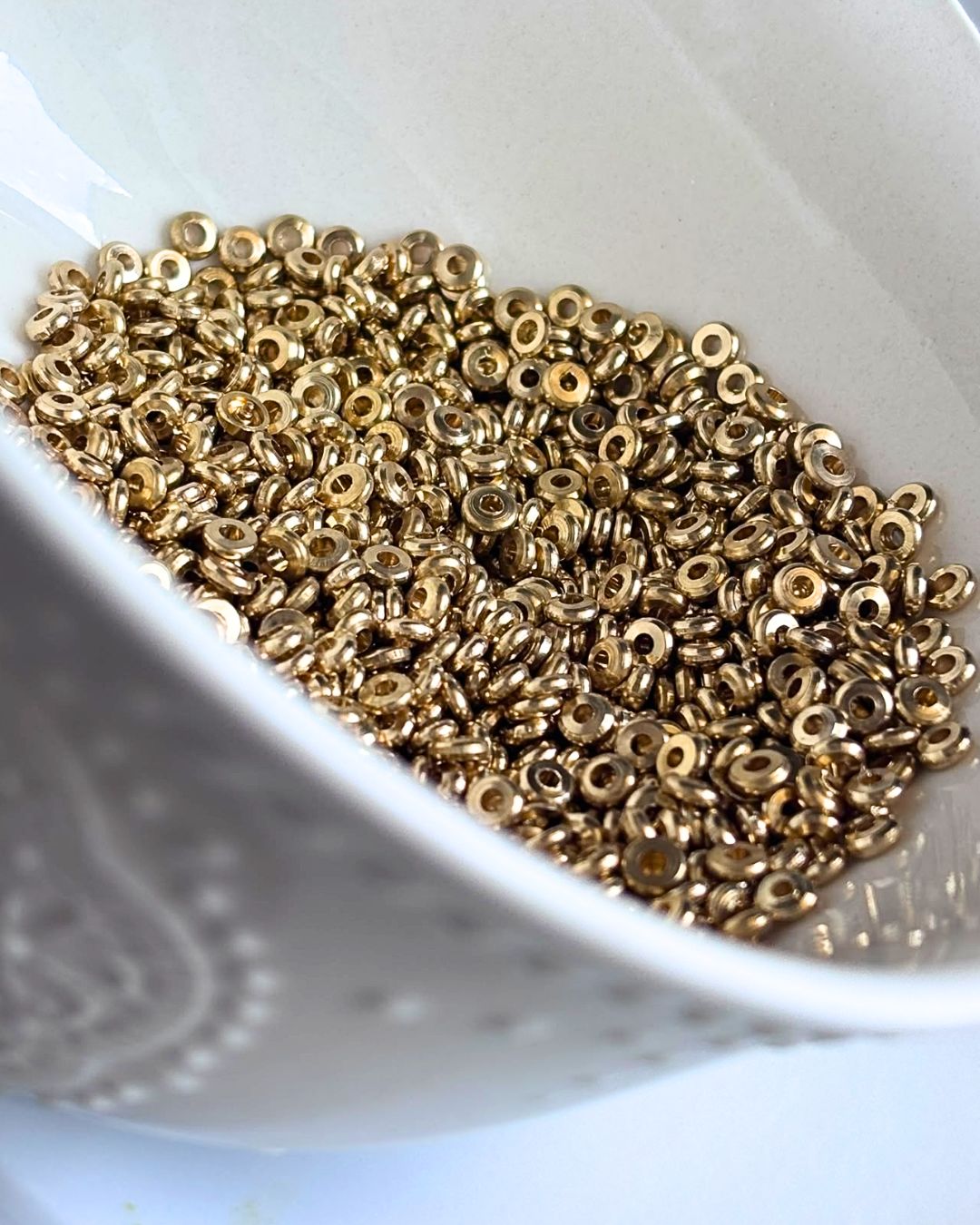 1.5mm Brass tyre Beads – 10g - Image 3