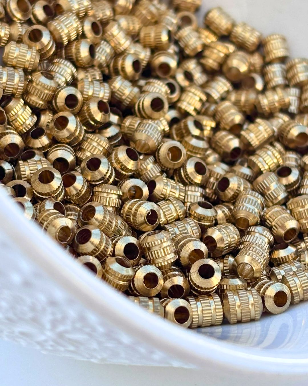 6mm Brass Pipe Beads – 10g - Image 2