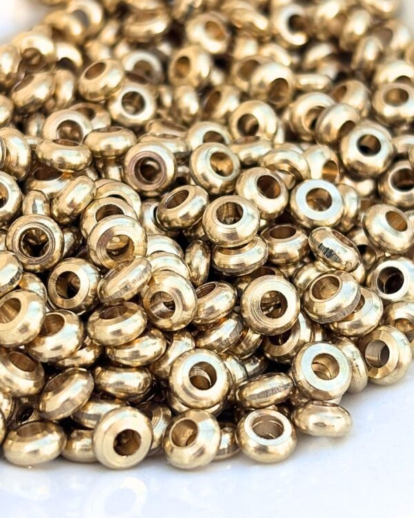 2mm Brass Donut Beads – 10g