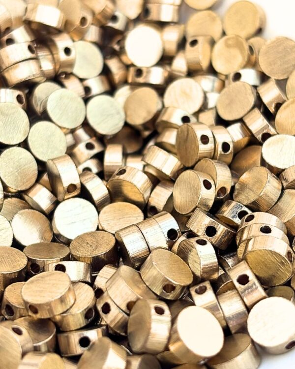 3mm Brass Coin Beads – 10g