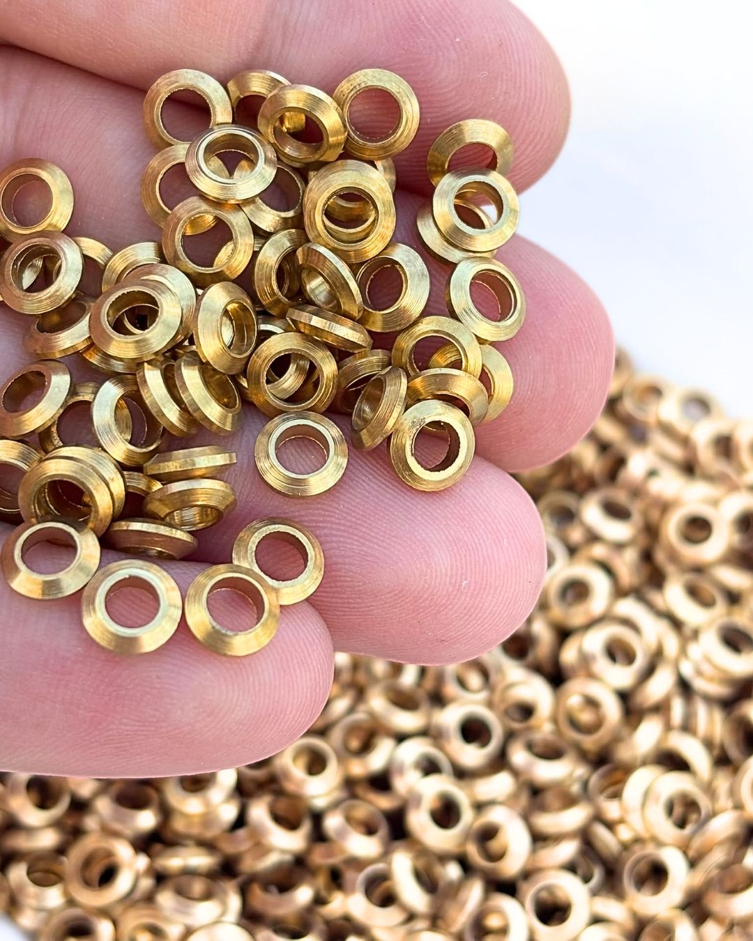 2mm Big Donut Ring Beads – 10g - Image 2