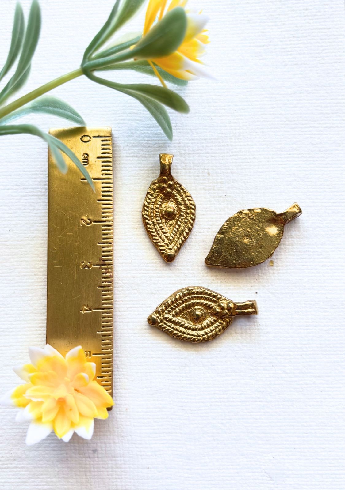 Boho Chic Brass Charms – Pack of 5 Pieces - Image 2