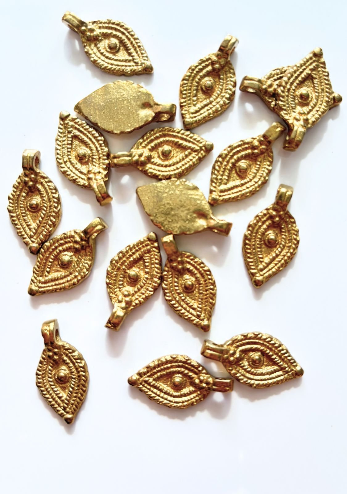 Boho Chic Brass Charms – Pack of 5 Pieces