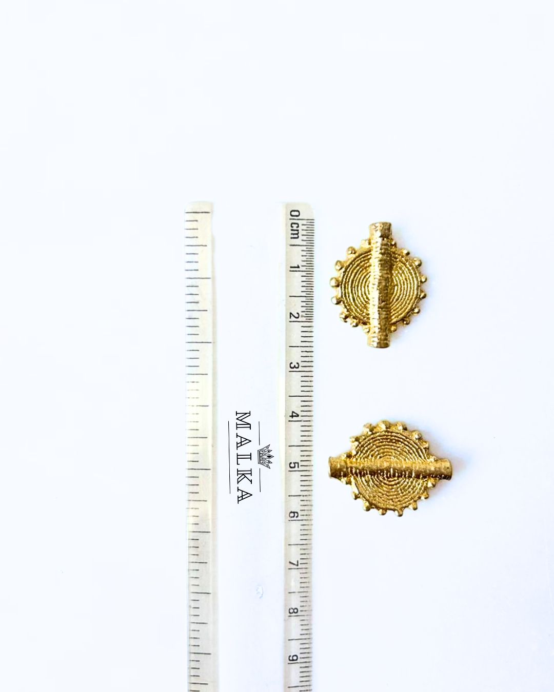 Tribal Leaf Brass Charms – Pack of 3 Pieces - Image 3