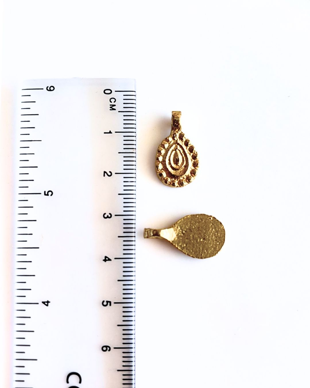 Boho Drop Brass Charms – Pack of 10 Pieces - Image 3