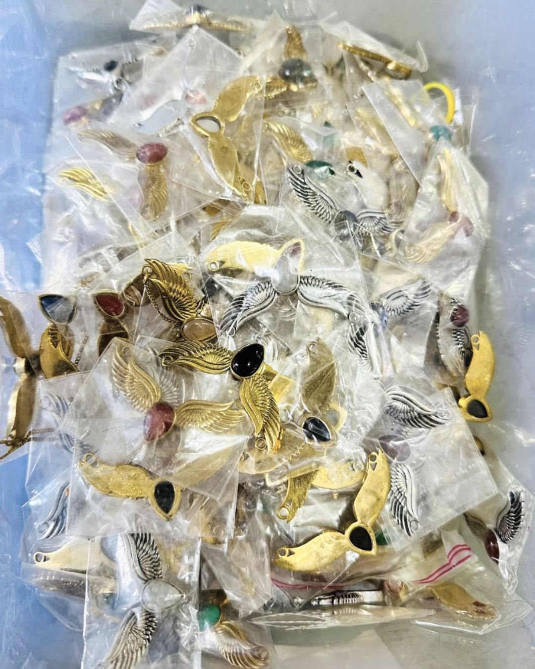 Teardrop Stone Brass Connector for Jewelry Making - Image 4