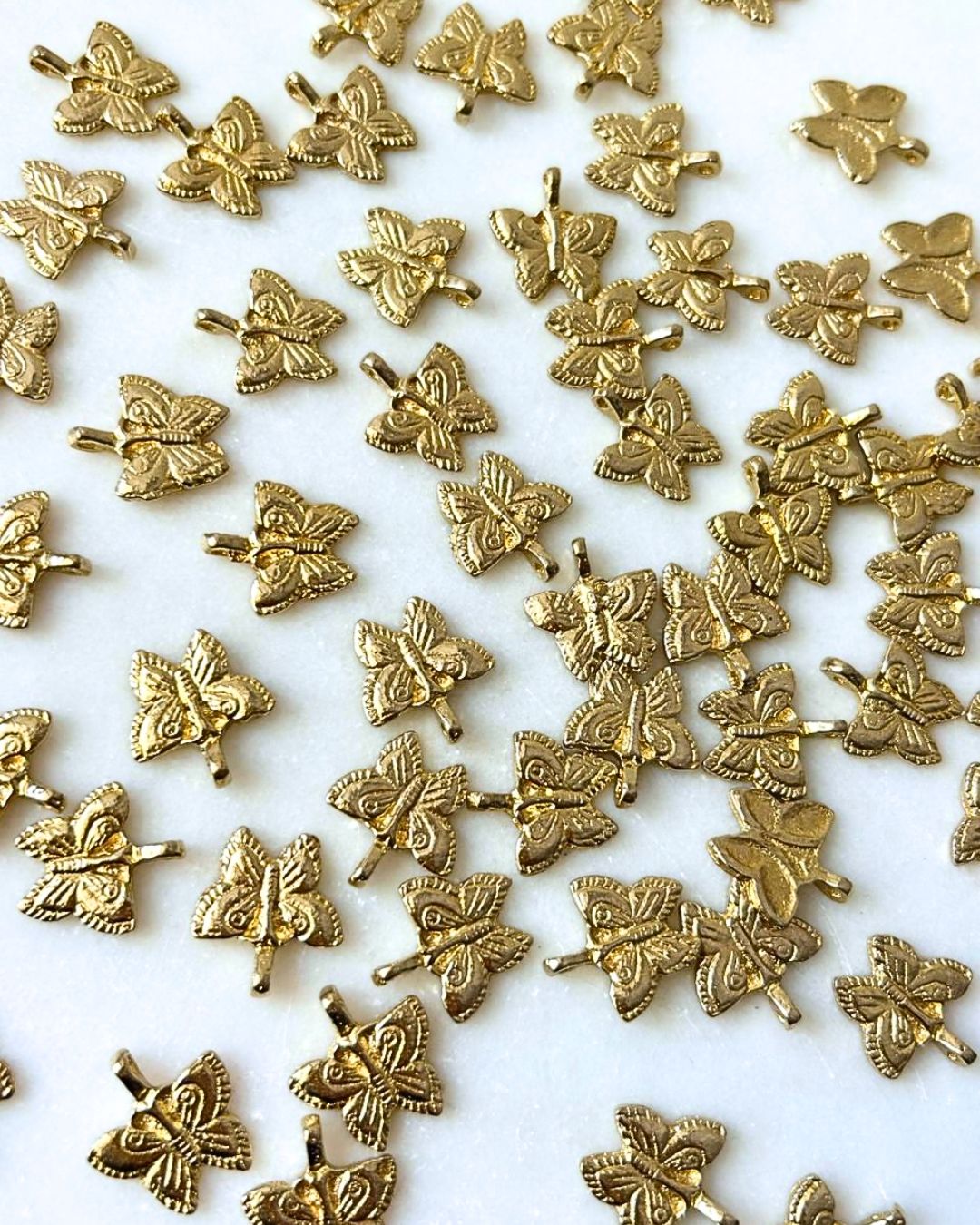 Butterfly Brass Charms – Pack of 5 Pieces