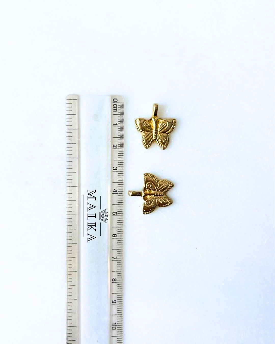 Butterfly Brass Charms – Pack of 5 Pieces - Image 3