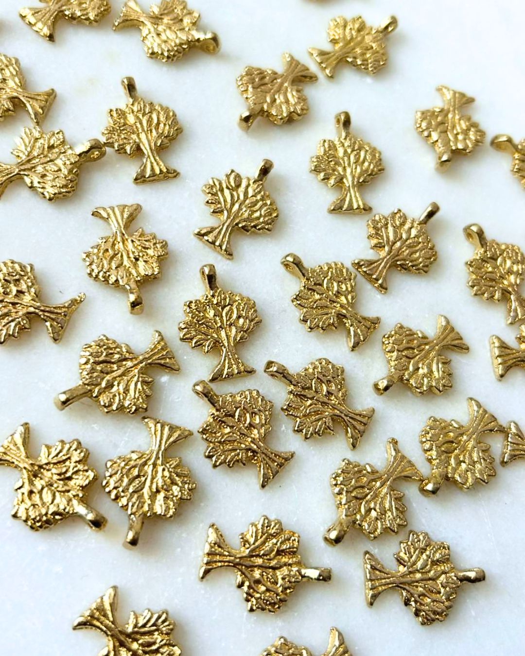 Tree of Life Brass Charms – Pack of 10 Pieces
