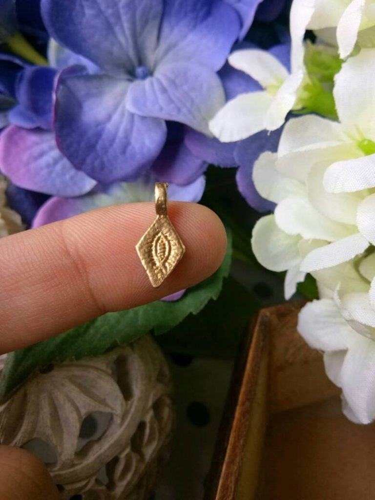 Spiral Eye Diamond Brass Charms – Pack of 10 Pieces - Image 3