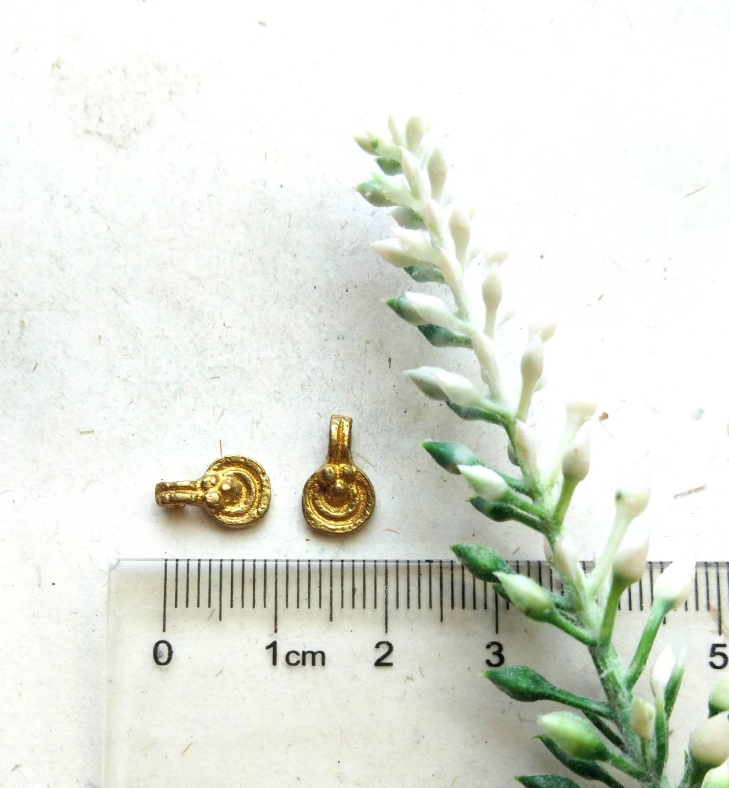 Spiral Brass Charms 11mm – Pack of 10 Pieces - Image 2