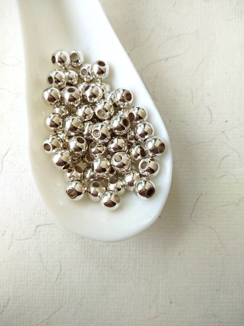 6mm Silver-Filled Round Beads – 20g ≈ 23 Beads - Image 7
