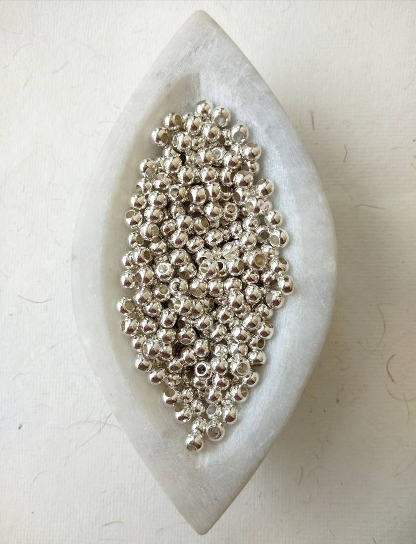 4mm Silver-Filled Round Beads – 20g ≈ 84 Beads - Image 3