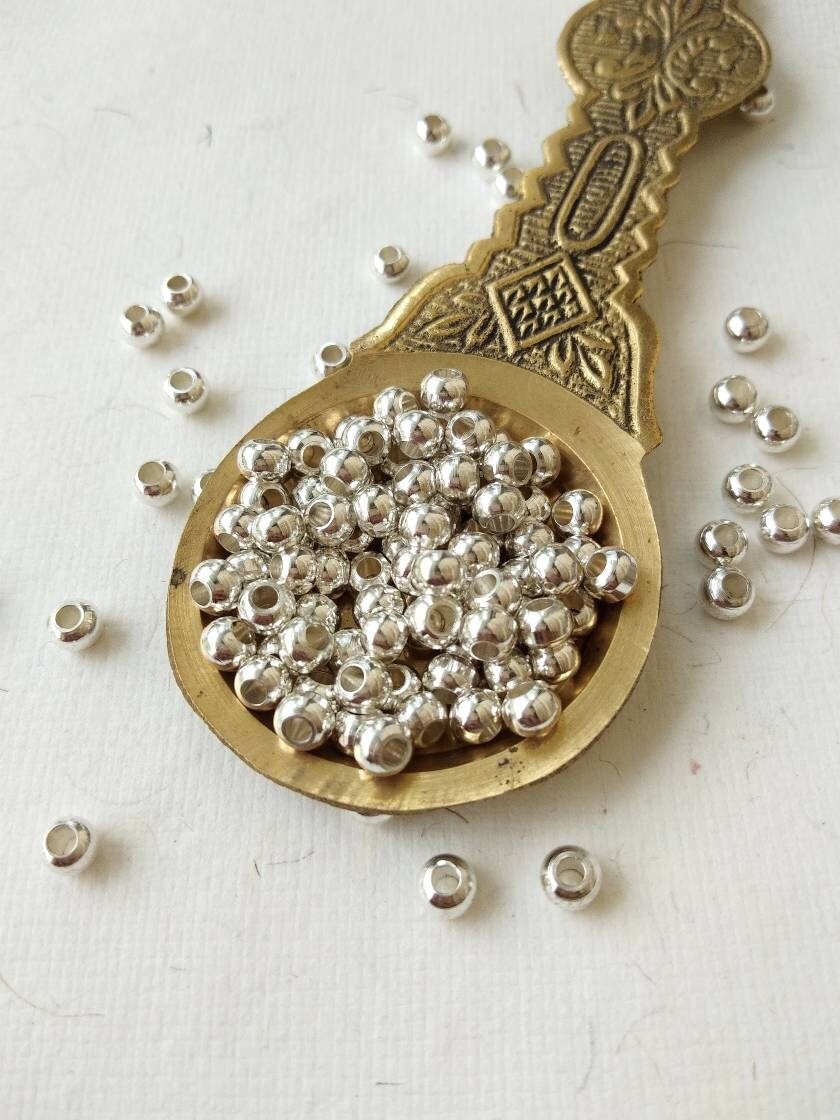 4mm Silver-Filled Round Beads – 20g ≈ 84 Beads - Image 5
