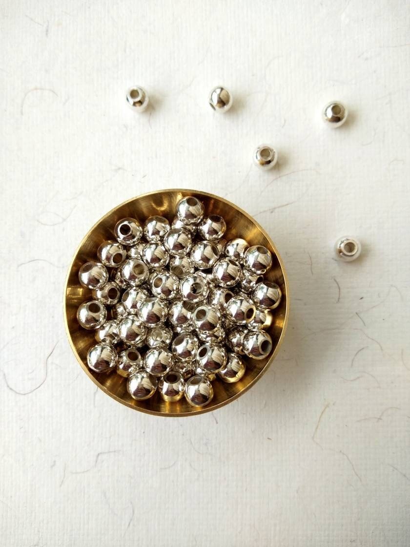 6mm Silver-Filled Round Beads – 20g ≈ 23 Beads - Image 5