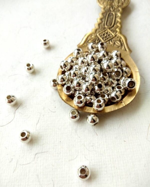 6mm Silver-Filled Round Beads – 20g ≈ 23 Beads