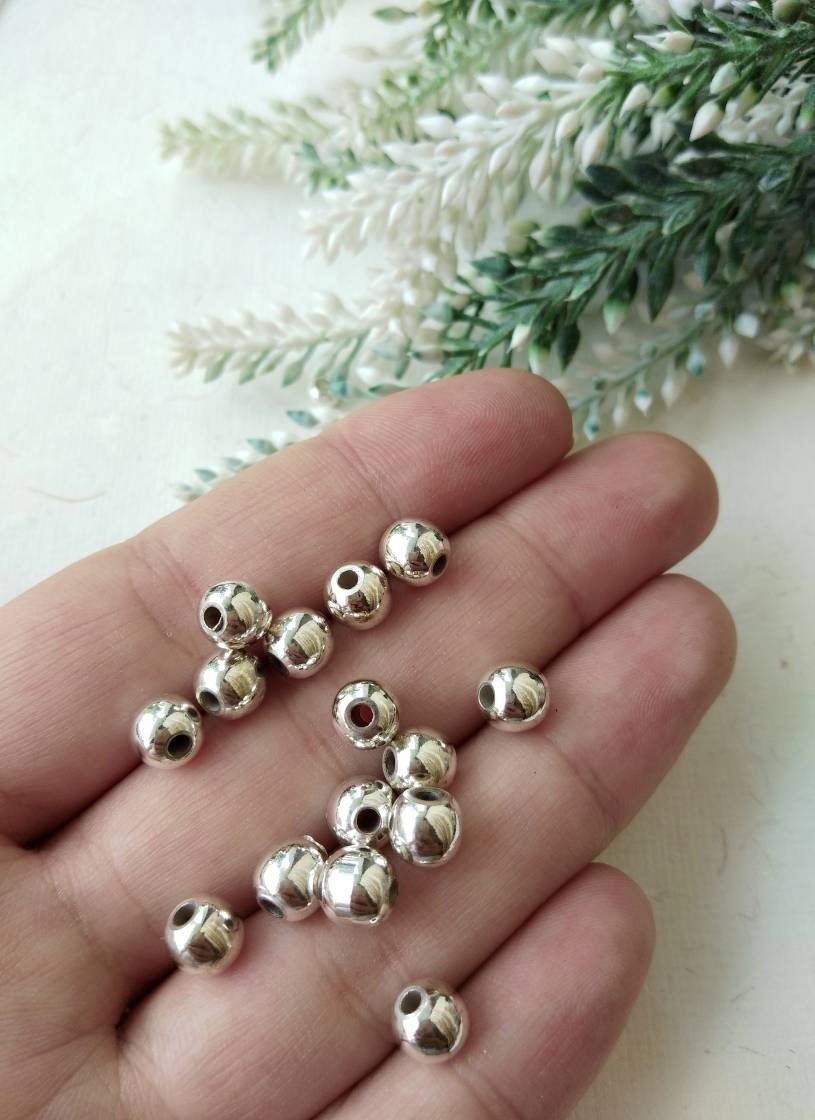 7mm Silver-Filled Round Beads – 20g ≈ 14 Beads - Image 5