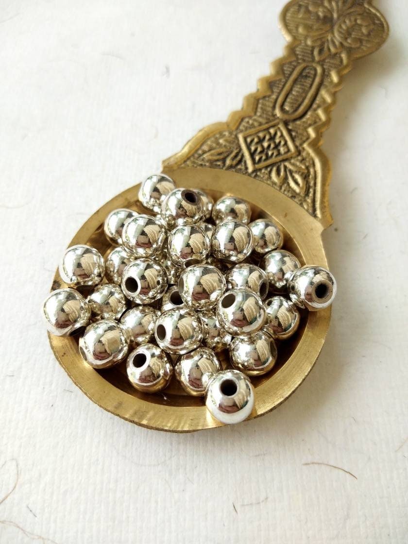 7mm Silver-Filled Round Beads – 20g ≈ 14 Beads - Image 7