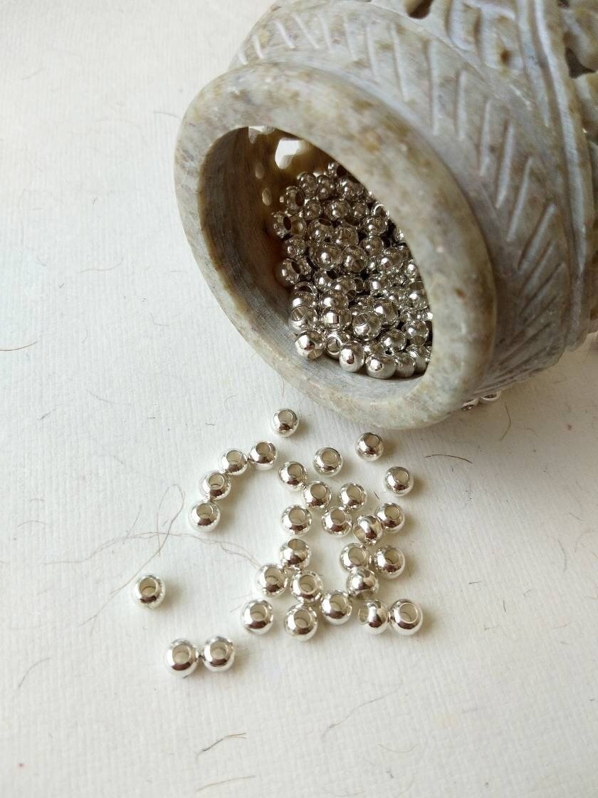 4mm Silver-Filled Round Beads – 20g ≈ 84 Beads - Image 8