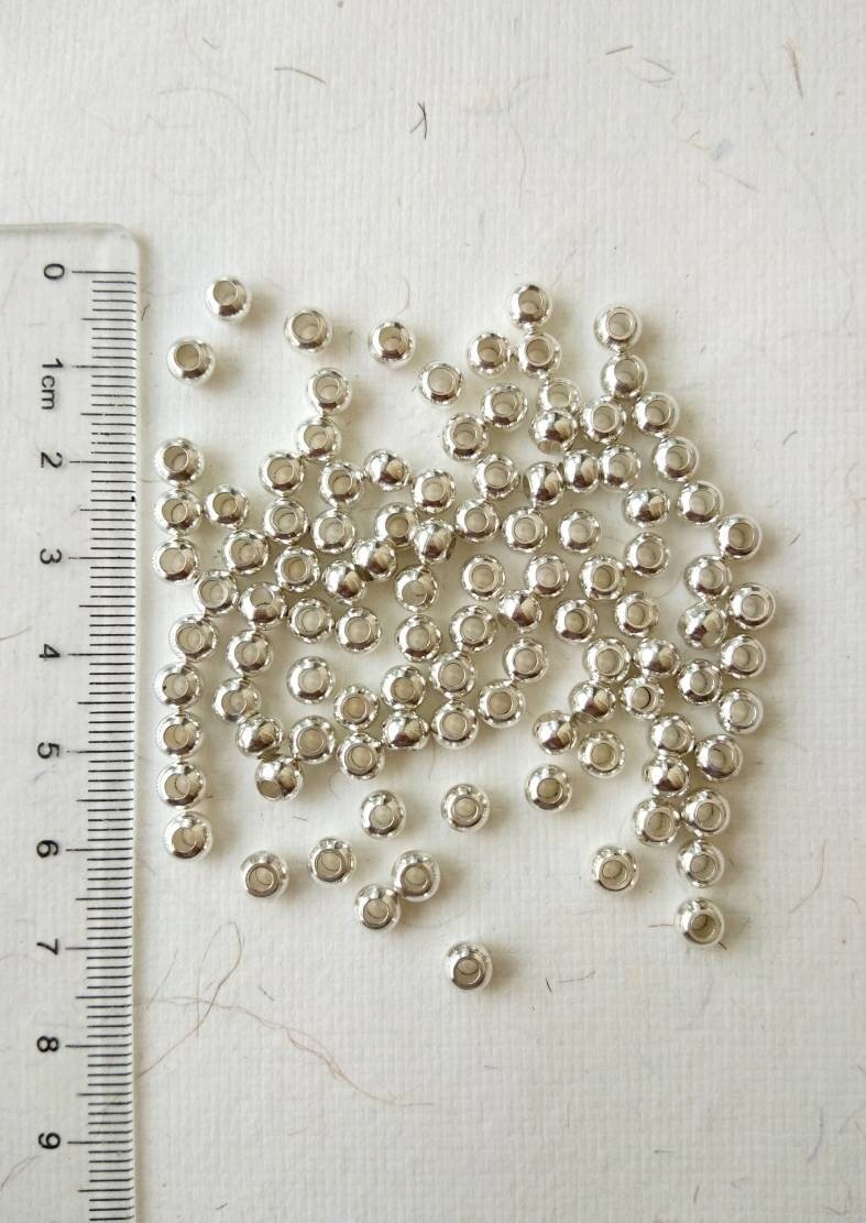 4mm Silver-Filled Round Beads – 20g ≈ 84 Beads - Image 9